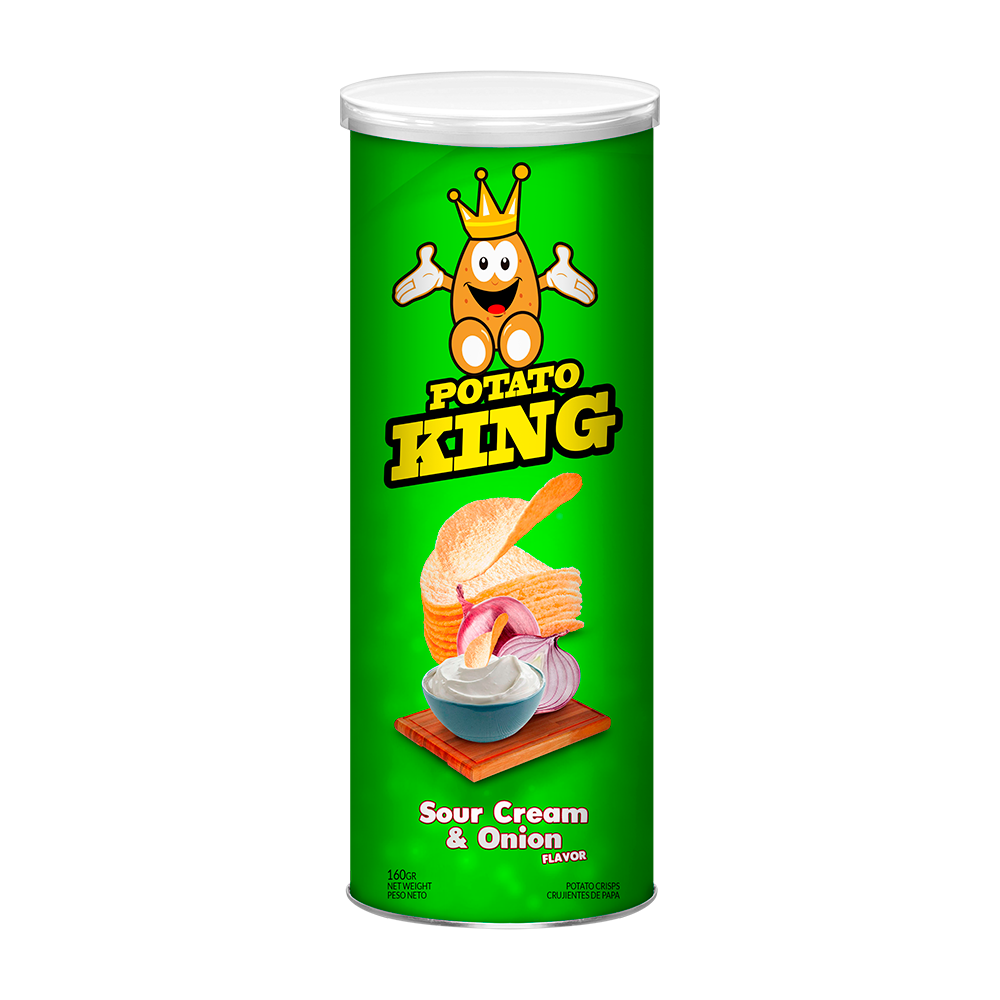 Potato King Sour Cream & Onion 160g